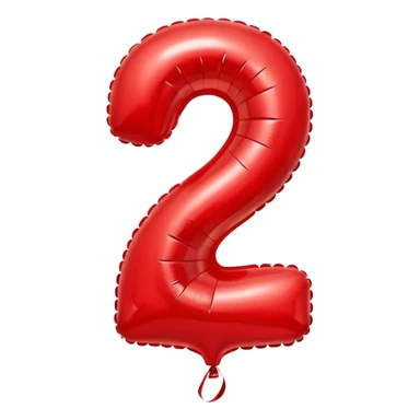 Number 7 ballon sticker