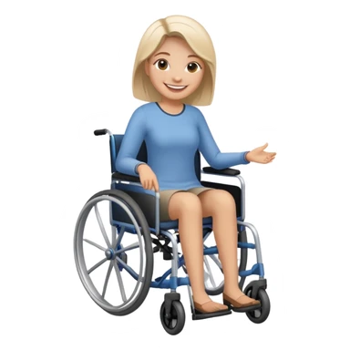 woman in wheelchair sticker
