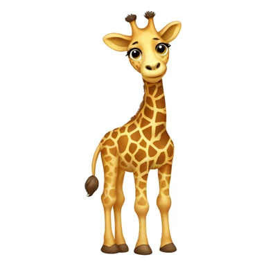 Giraffe in tutu sticker