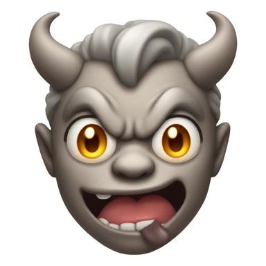 Demon Sticking Tongue Out  sticker