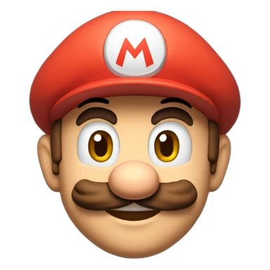 Super Mario face sticker