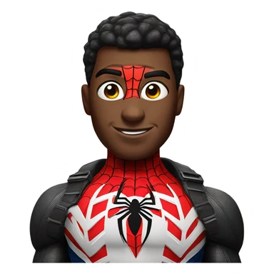 Black and white spider man sticker