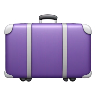 purple suitcase sticker