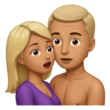 a woman performing sexual fellatio on a man sticker