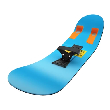genie blue snowboard sticker