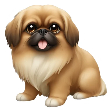 Pekingese Brown sticker