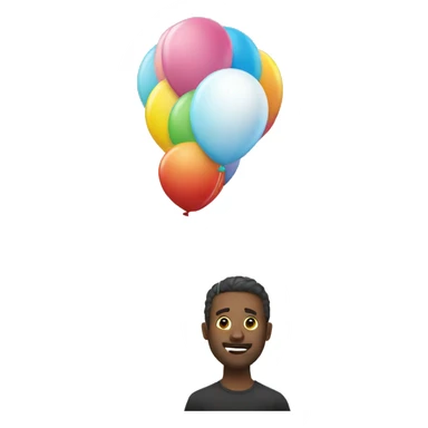 person hang balloon sticker