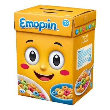 Cereal box sticker