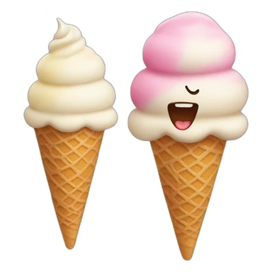 Running ice cream sticker