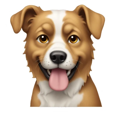 Dog wearing hlldie sticker