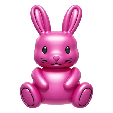   jeff koons style inflatable SPAM bunny sculpture  sticker