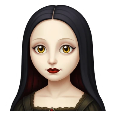 goth monalisa vampire SPAM meat portrait sticker