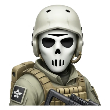 Ghost from Call of duty sticker