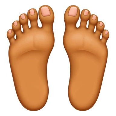 pair of big feet, minimal details sticker