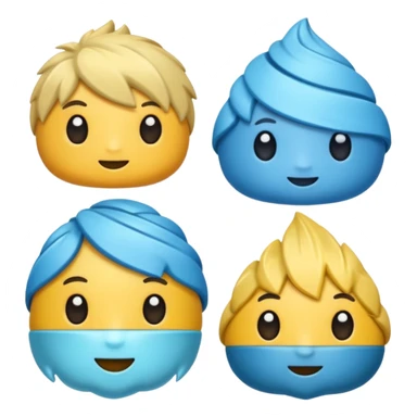 Glitter pacote de pipoca, listras roxas e azul ciano sticker