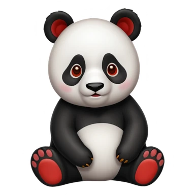 Panda vermelho sticker
