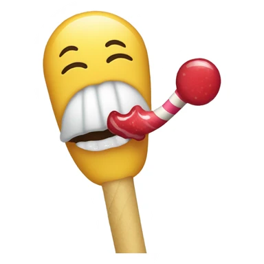 people sucking a lollipop sticker