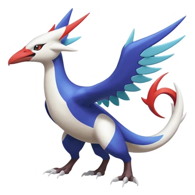 Silvally-Latios-Latias-Lugia-Nargacuga-Noivern-fusion-Fakémon-Pokémon-creature (full body) sticker
