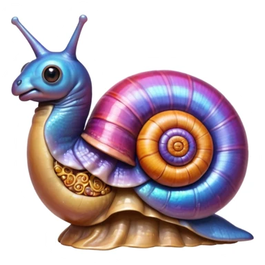 snail + anatomical heart sticker