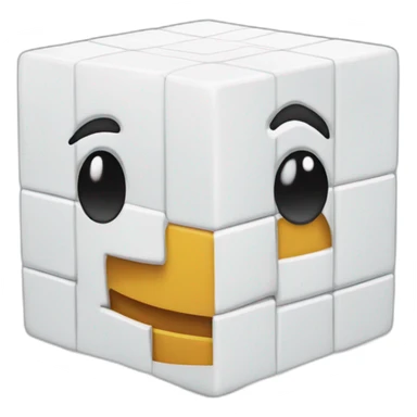 Rubiks Cube head sticker