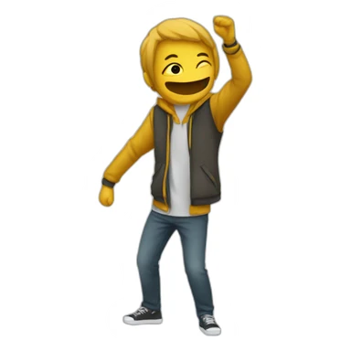 Personne qui dab sticker