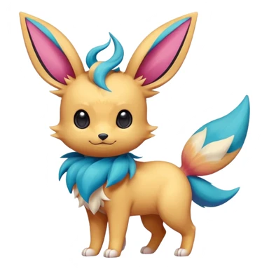 Eeveelution-Cute-Pokémon-fusion full body sticker