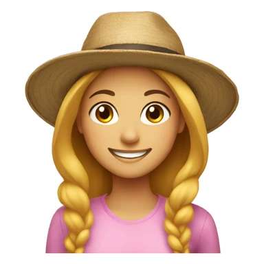 smiling girls with hats sticker