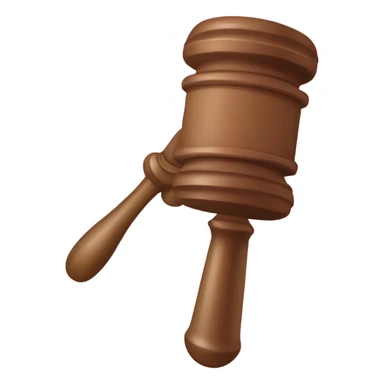 Pink judge mallet sticker