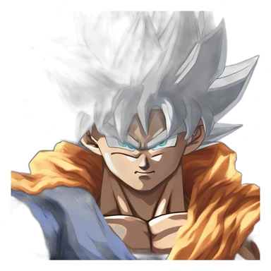 son goku ultra instinct and vegeta ulra ego sticker