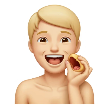 Someone chocking themselves while laughing  sticker