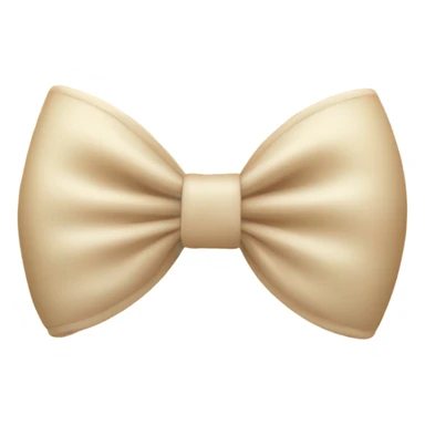 Beige creme  bow sticker