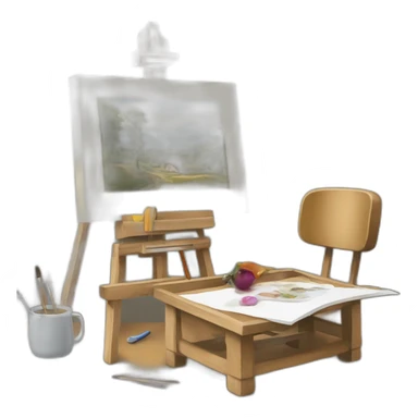 déesee with a painting graphic tool sticker