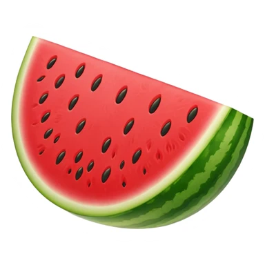 Cartoon Watermelon triangle one slice sticker