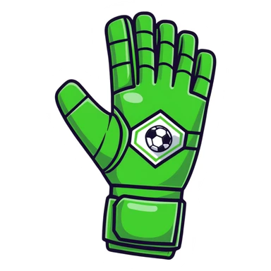 Soccer goalkeeper glove sticker