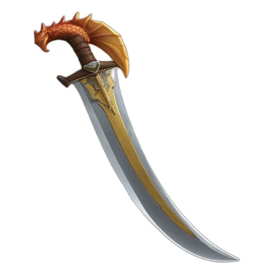 dragon scimitar sticker