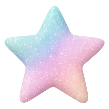 sparkly pastel object,  remove background sticker