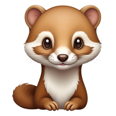 Weasel emoji sticker