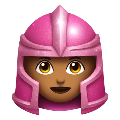Pink ombre armor with glitter sticker