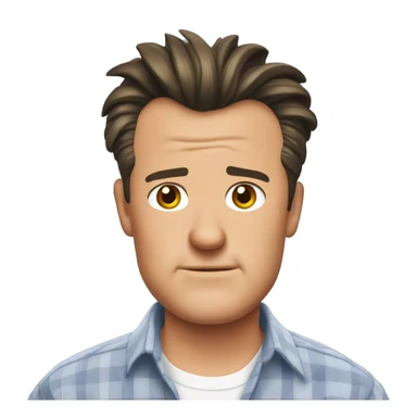 Chandler Bing in a shirt sticker