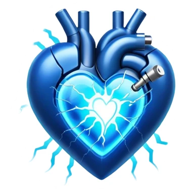 plasma energy electro heart  sticker