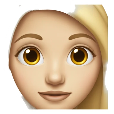 White girl withpinnochio nose sticker