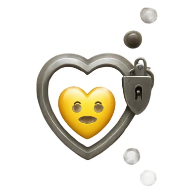 heart in a lock  sticker