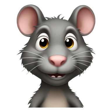 standing ugly tall rat like human  sticker