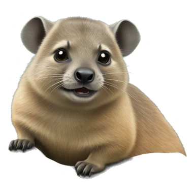 Hyrax on a rock sticker