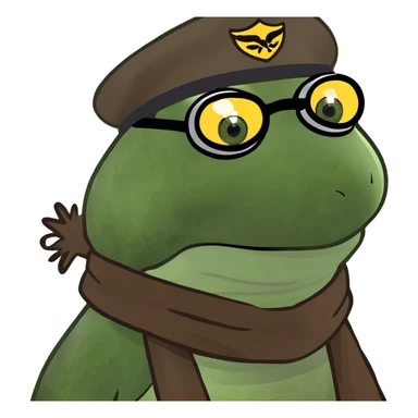 bufo the airplane pilot from the 50s sticker