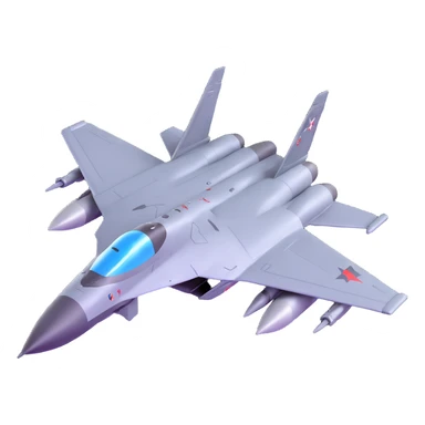 Su-57 fighter jet sticker