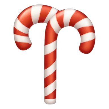 christmas candy cane with decoration sticker