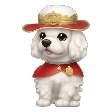 pudle-dressed-as-english-guard sticker