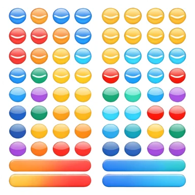 A color palette sticker