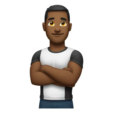 Arms crossed emoji sticker